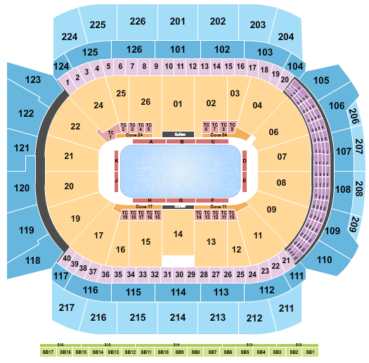 Climate Pledge Arena Stars on Ice Seating Chart