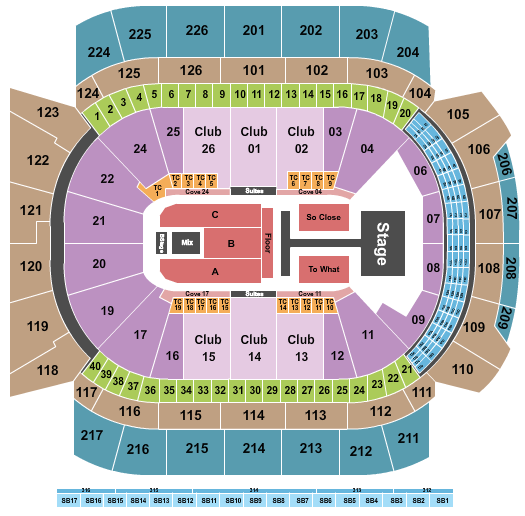 Climate Pledge Arena Tate McRae Seating Chart