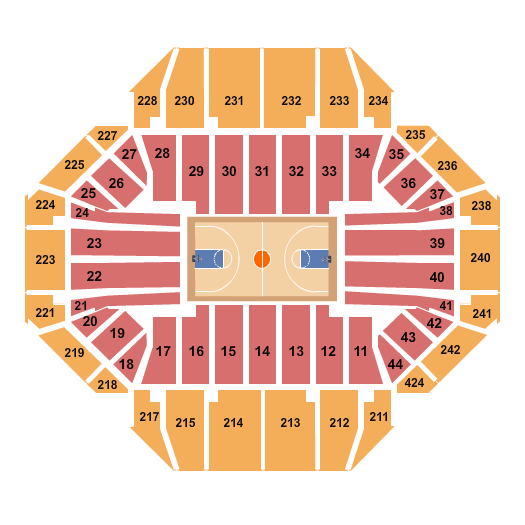 Clive M. Beck Center Basketball Seating Chart