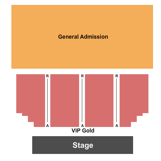 Clocktower Stage at Victoria Park - Kitchener VIP Gold/GA Seating Chart