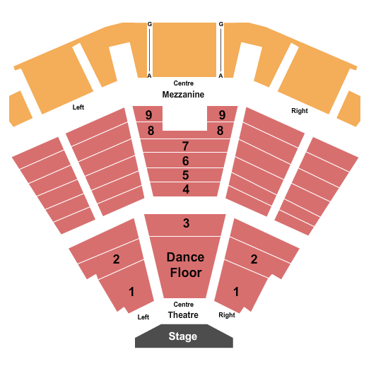 Event Centre At Club Regent Casino Malanka Dinner & Dance Seating Chart