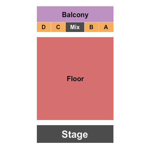Club Skye End Stage GA Floor Seating Chart
