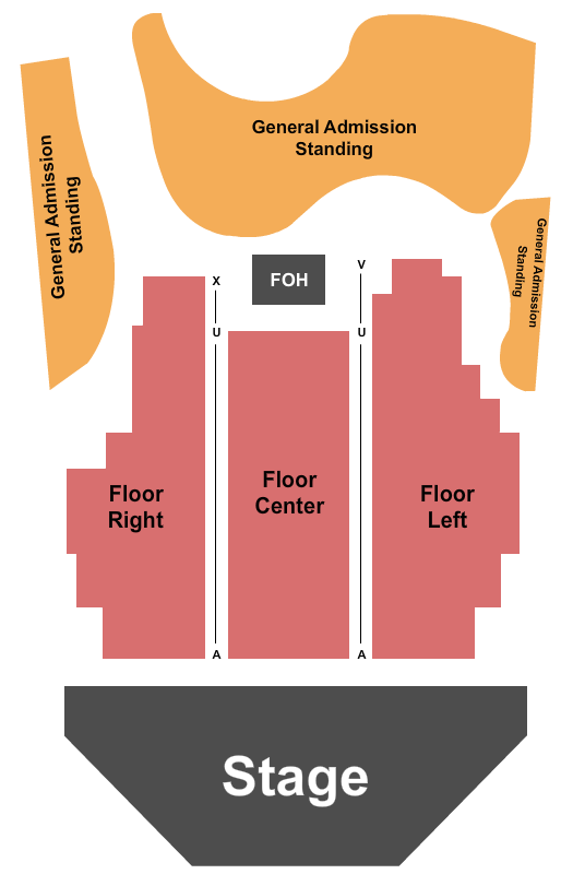 Clyde Theatre Endstage Loge GA Seating Chart