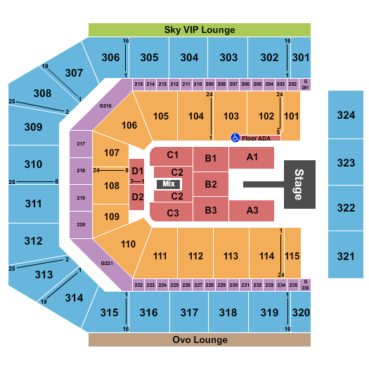 Co-Op Live Endstage Catwalk Seating Chart