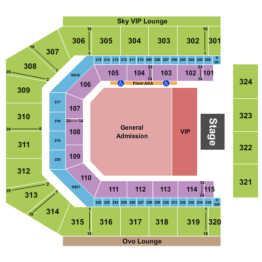 Co-Op Live Jamiroquai Seating Chart