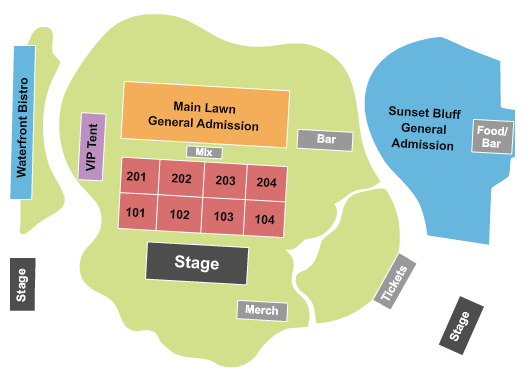 Coachman Park Seating Map