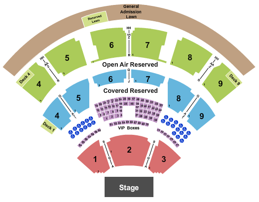 Coastal Credit Union Music Park at Walnut Creek Hootie Seating Chart