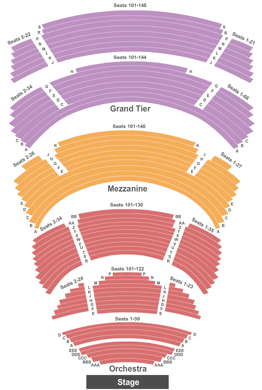 Cobb Energy Performing Arts Centre End Stage Seating Chart