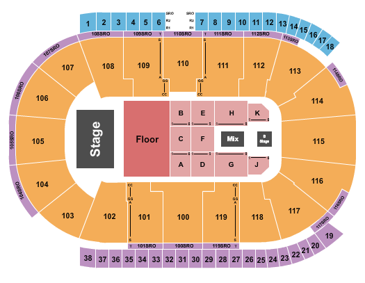 Coca-Cola Coliseum Forrest Frank Seating Chart