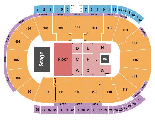Coca-Cola Coliseum Giveon Seating Chart