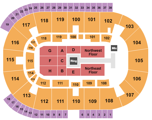 Coca-Cola Coliseum WWE 2 Seating Chart