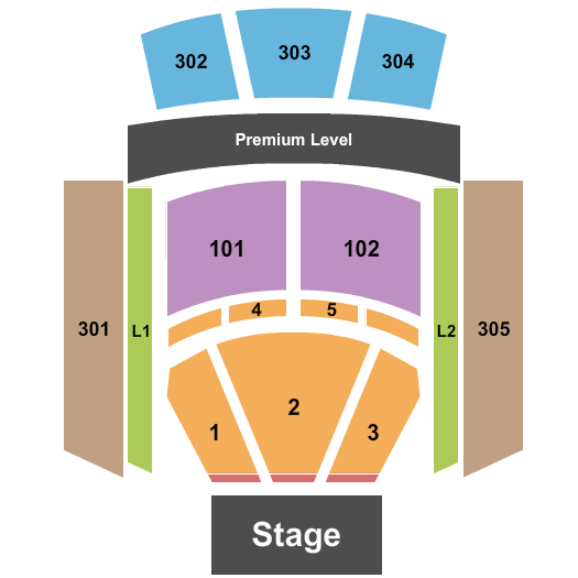 Coca-Cola Music Hall End Stage Seating Chart