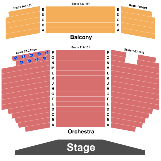 Coca-Cola Stage at Alliance Theatre End Stage Seating Chart