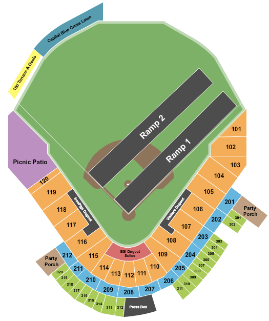 Coca-Cola Park - PA Nitro Circus Seating Chart