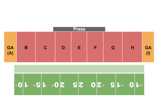 College Boulevard Activity Center DCI Seating Chart