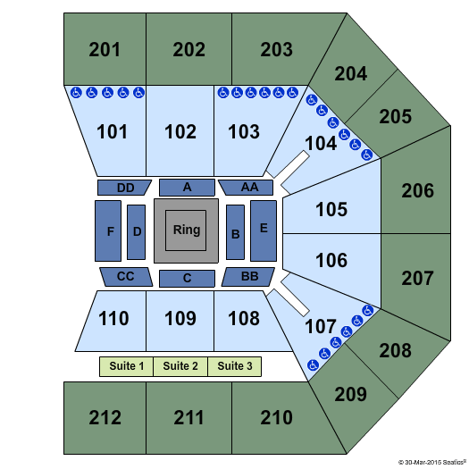 College Park Center Boxing Seating Chart