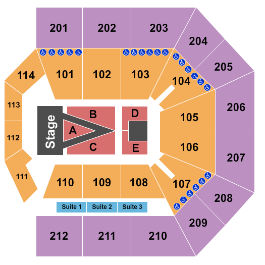 College Park Center For King and Country Seating Chart