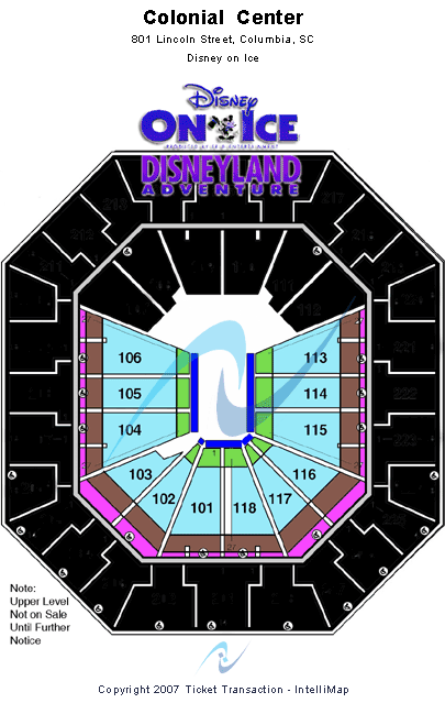Colonial Life Arena Ice Show Seating Chart