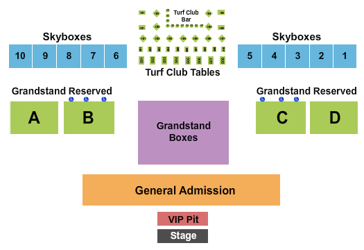 Colonial Downs End Stage Seating Chart