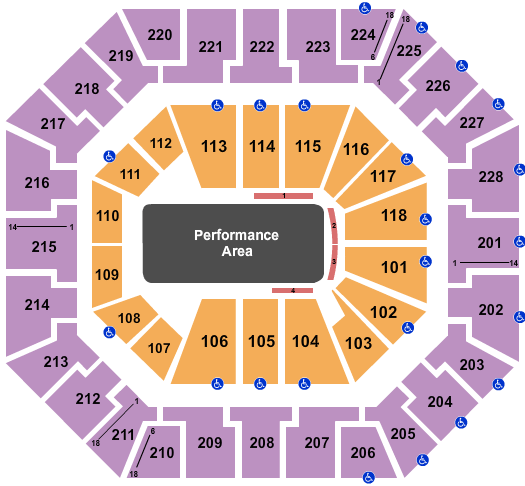 Colonial Life Arena Cirque Crystal Seating Chart