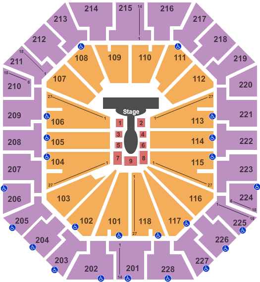 Colonial Life Arena Cirque MJ Seating Chart