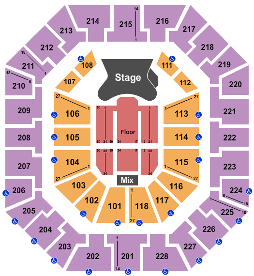 Colonial Life Arena Seating Chart & Maps Columbia