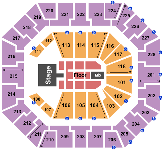 Colonial Life Arena Hootie & The Blowfish Seating Chart