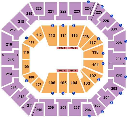 Colonial Life Arena Jurassic World Live Seating Chart