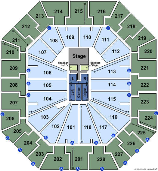 Colonial Life Arena Kenny Chesney Seating Chart