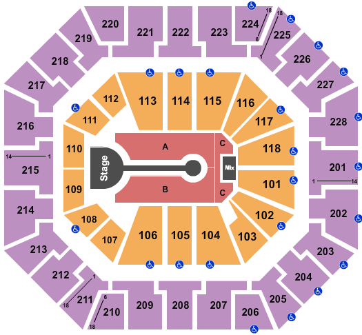 Colonial Life Arena Lauren Daigle Seating Chart