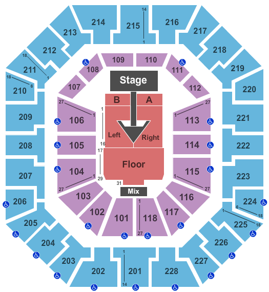 Colonial Life Arena Maroon 5 Seating Chart