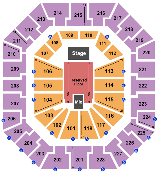 Colonial Life Arena Mary J. Blige Seating Chart