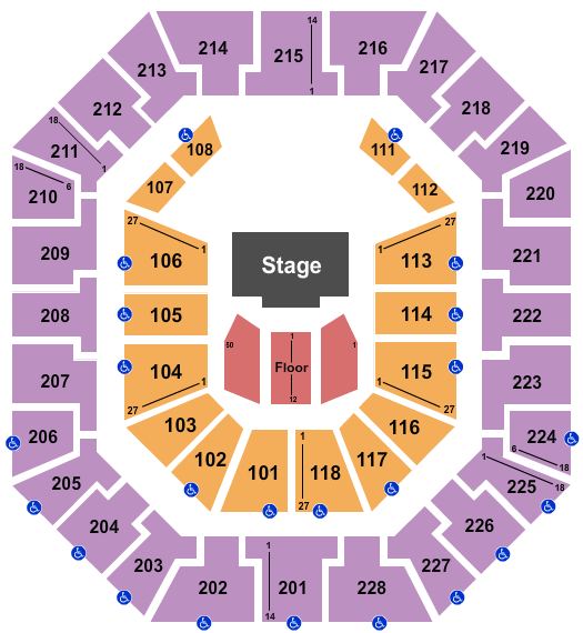 seating chart for Colonial Life Arena - Paw Patrol - eventticketscenter.com