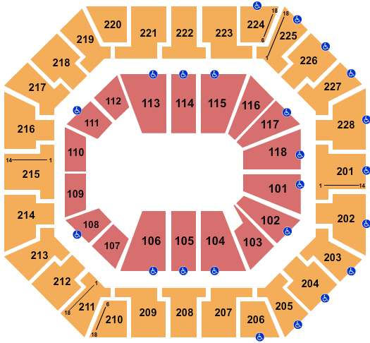 Colonial Life Arena Rodeo Seating Chart