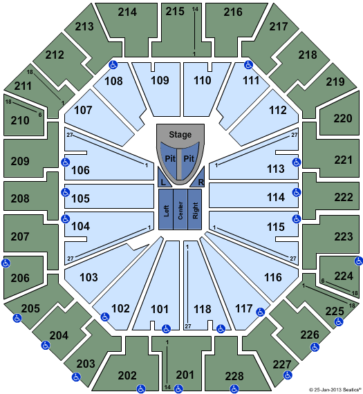 Colonial Life Arena Taylor Swift Seating Chart