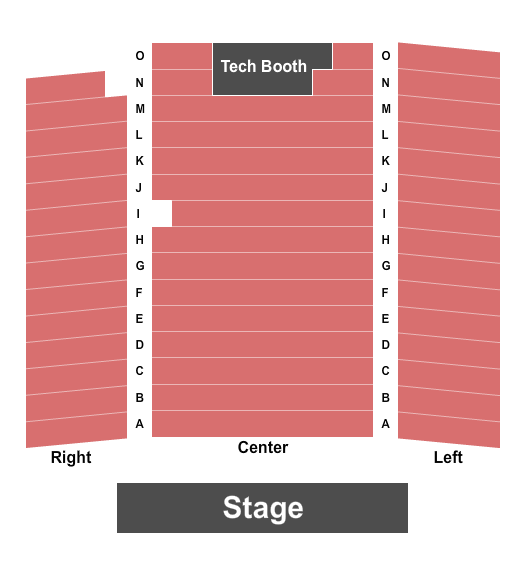 Colonial Theatre - Bethlehem End Stage Seating Chart