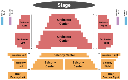 Colonial Theatre - Pittsfield Endstage-2 Seating Chart