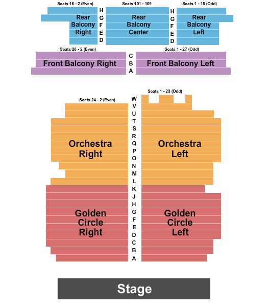 The Colonial Theatre - Phoenixville Next Event Seating Chart