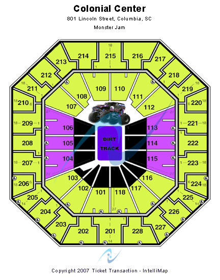 Colonial Life Arena Monster Jam Seating Chart