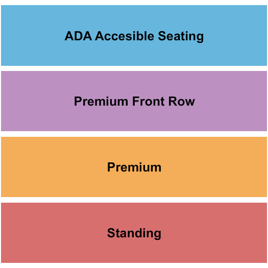 Colony Theatre Standing / Prem. Seating Chart