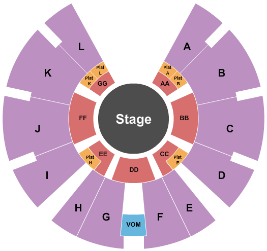 UniverSoul Circus - Columbia Place Mall Next Event Seating Chart
