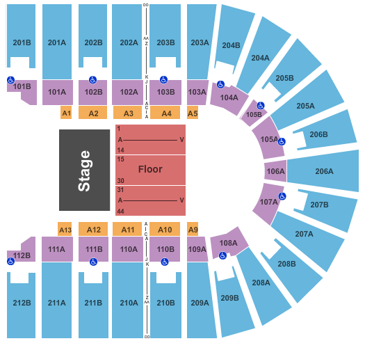 Columbus Civic Center Endstage 2 Seating Chart