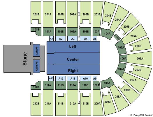 Columbus Civic Center Rascal Flatts Seating Chart