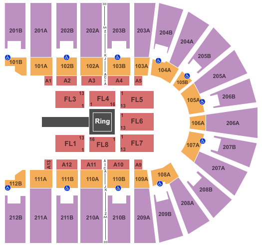 Columbus Civic Center WWE Seating Chart