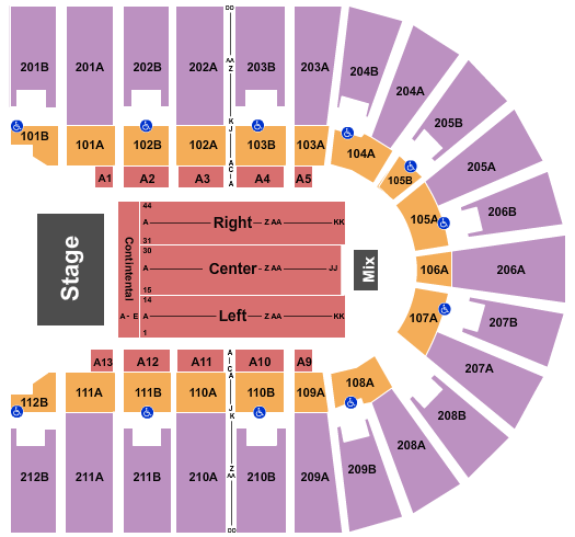 Columbus Civic Center seating chart event tickets center