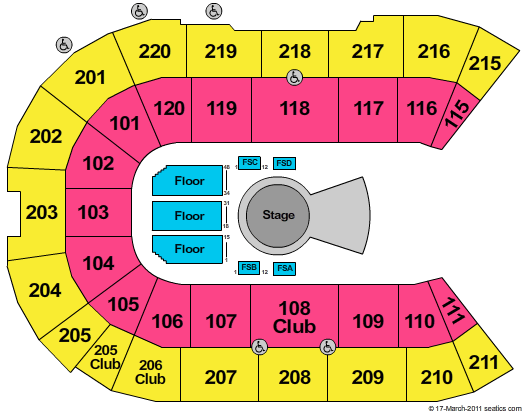 Angel of the Winds Arena Quidam Seating Chart