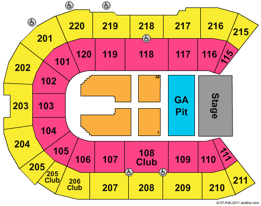 Angel of the Winds Arena Sugarland Seating Chart