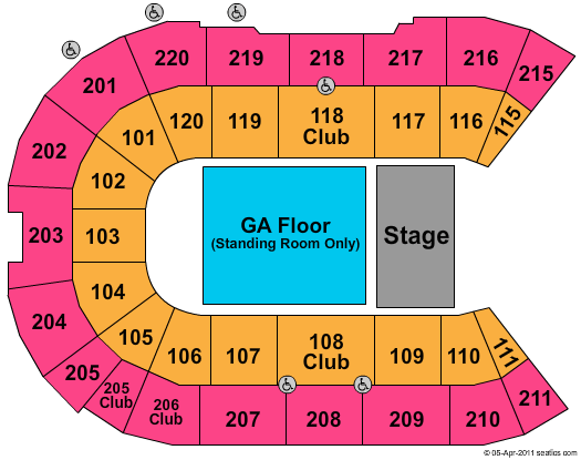 Angel of the Winds Arena The Avett Brothers Seating Chart