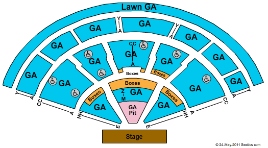 Xfinity Center - MA General Admission Seating Chart