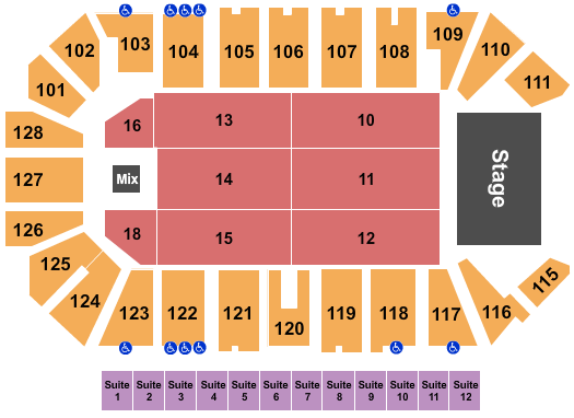Comerica Center Endstage Seating Chart
